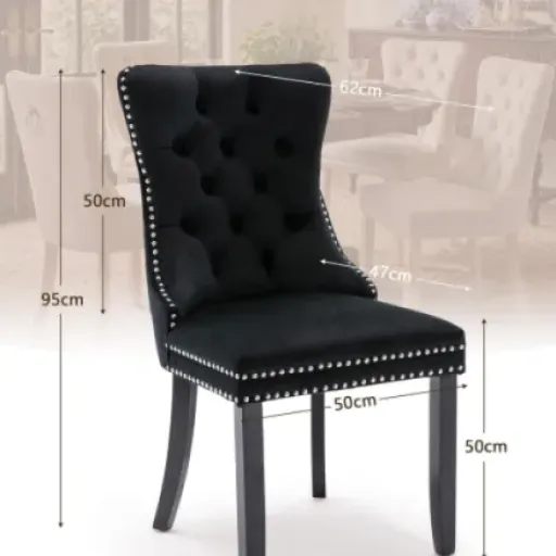 Test SoarFlash Chaises Salle à Manger (lot de 6) : du velours confortable qui fait le job pour une grande table