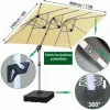 Test RANSENERS Parasol Déporté 400 x 240 cm : gros parasol de terrasse qui fait sérieusement de l’ombre