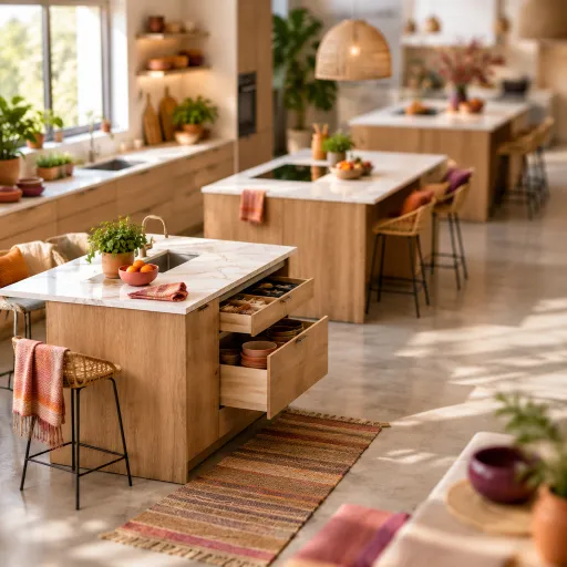 Îlot central de cuisine : les dimensions qui font la différence à l'usage