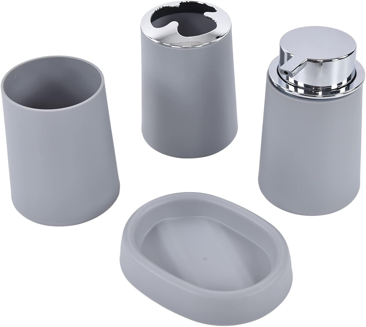 Ensemble de Salle de Bain élégant 135MM, Accessoires de Salle de Bain Haut de Gamme, Ensemble d'accessoires de Salle de Bain élégants, pour la Maison (Gray)