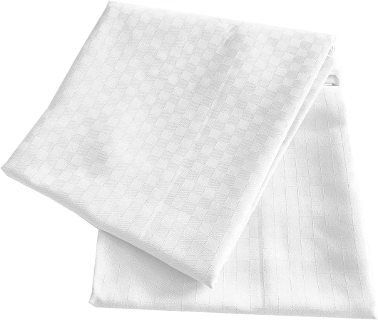 Puraluna Nappe anti-taches - Pas de repassage - Fabriqué en Italie (140 x 240 cm, Blanc)
