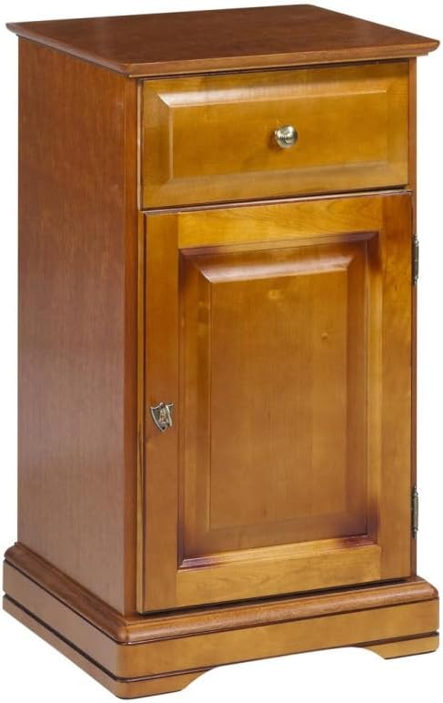 ACTUAL DIFFUSION Confiturier Merisier Louis Philippe 1 Porte 1 Tiroir 2 Niches L 44.2 H 77.2 P 41 cm
