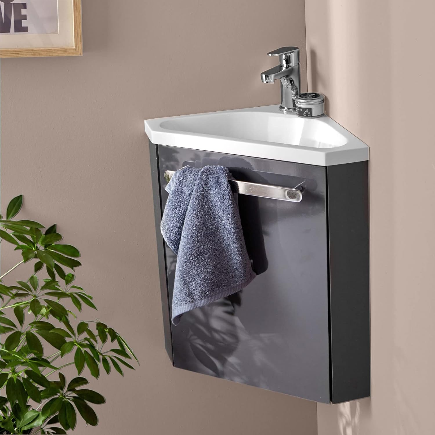 Meuble Lave-Mains SKINO Gris