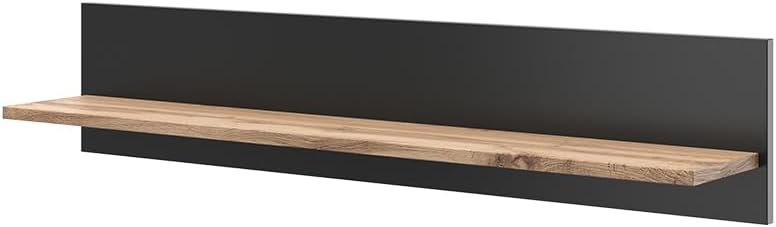 Étagère Murale Amber, Chêne Wotan, 100 x 20 cm Support Mural