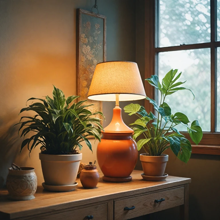 L'élégance intemporelle de la lampe flowerpot