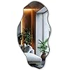 Générique Decormat Miroir 50x100 cm Grand Moderne Irrégulier Organique Asymétrique Tache pour Salle de Bain Salon Vertical, 010300550281000000000