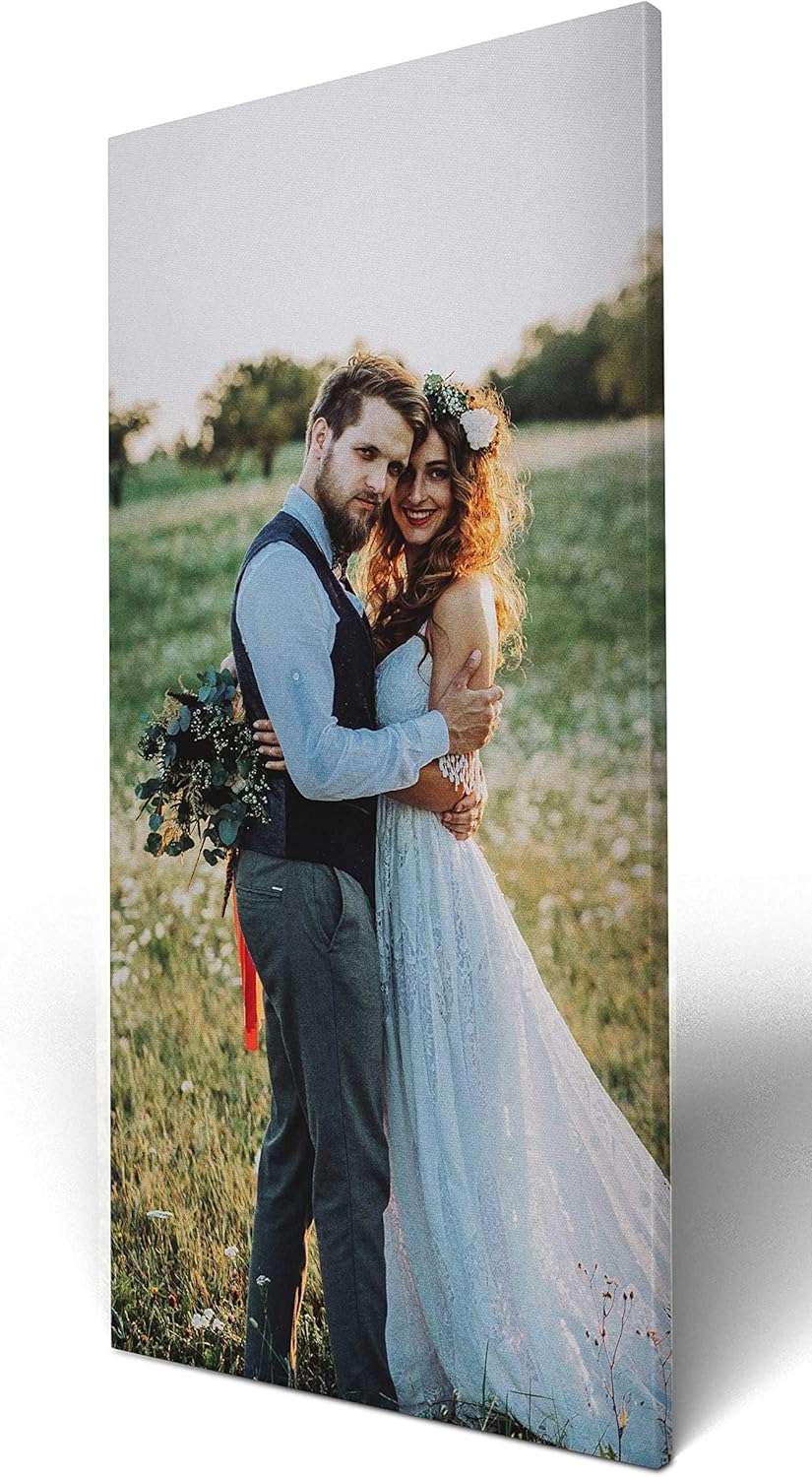 Wandmotiv24 Tableau sur Toile - Photo sur Toile avec aperçu en Ligne - décoration Murale personnalisée - Tableau avec Motif souhaité - Cadeau Photo - 20x40 cm