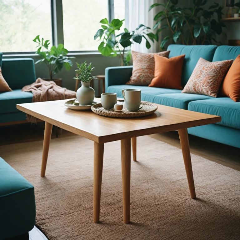 L'élégance des pieds en bois pour tables basses