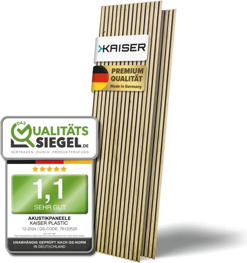 Lot de 2 panneaux acoustiques 3D en bois - Couleur : chêne - Panneaux muraux en différents formats - Panneaux muraux en feutre et feutre - Aspect bois moderne (120 x 60 cm - 2 pièces)