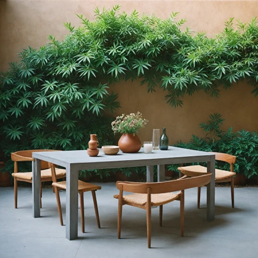 L'élégance d'une table en béton ciré