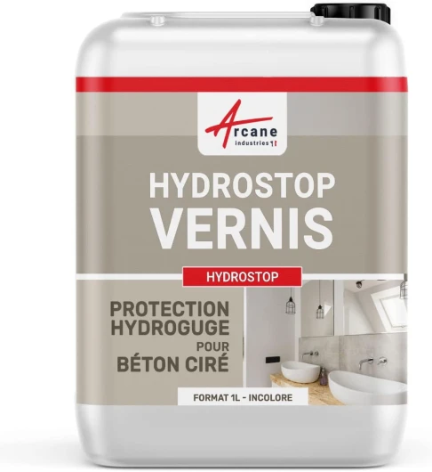 Cire pour béton ciré anti-tache hydrofuge imperméabilisant HYDROSTOP - 1 L - ARCANE INDUSTRIES