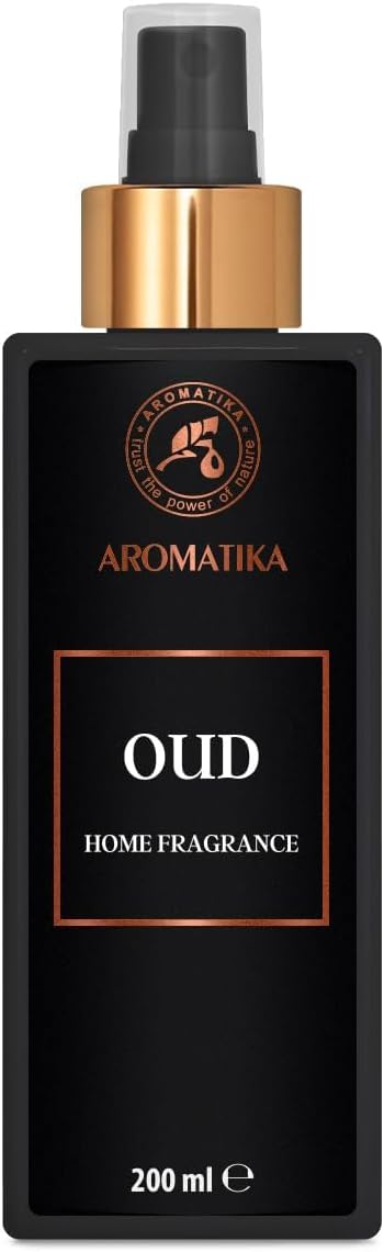 Aroma Spray Oud 200 ml – Brume d'Ambiance Parfumée – Désodorisant & Parfum de Linge – Spray d'Intérieur Maison
