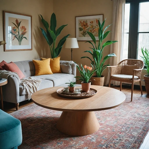 L'élégance intemporelle de la table basse tulipe