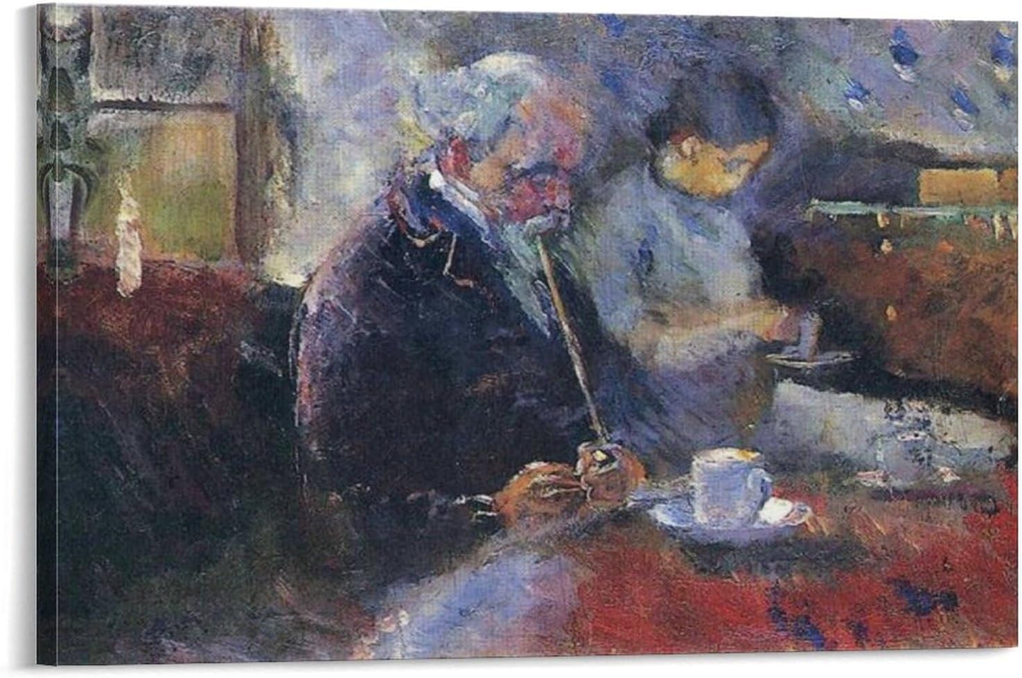 Edvard Munch Poster à la table basse - Impression artistique murale - Peinture murale - Décoration familiale - 60 x 90 cm Frame: 24x36inch(60x90cm) Edvard Munch-33