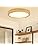 LED Plafonnier Bois 3000K, Luminaire plafonnier Blanc Chaud 24W 3100Lm, Plafonnier rond plat nordique Diamètre 30cm pour Chambre à coucher, Salon, Cuisine, Salle à manger, Couloir