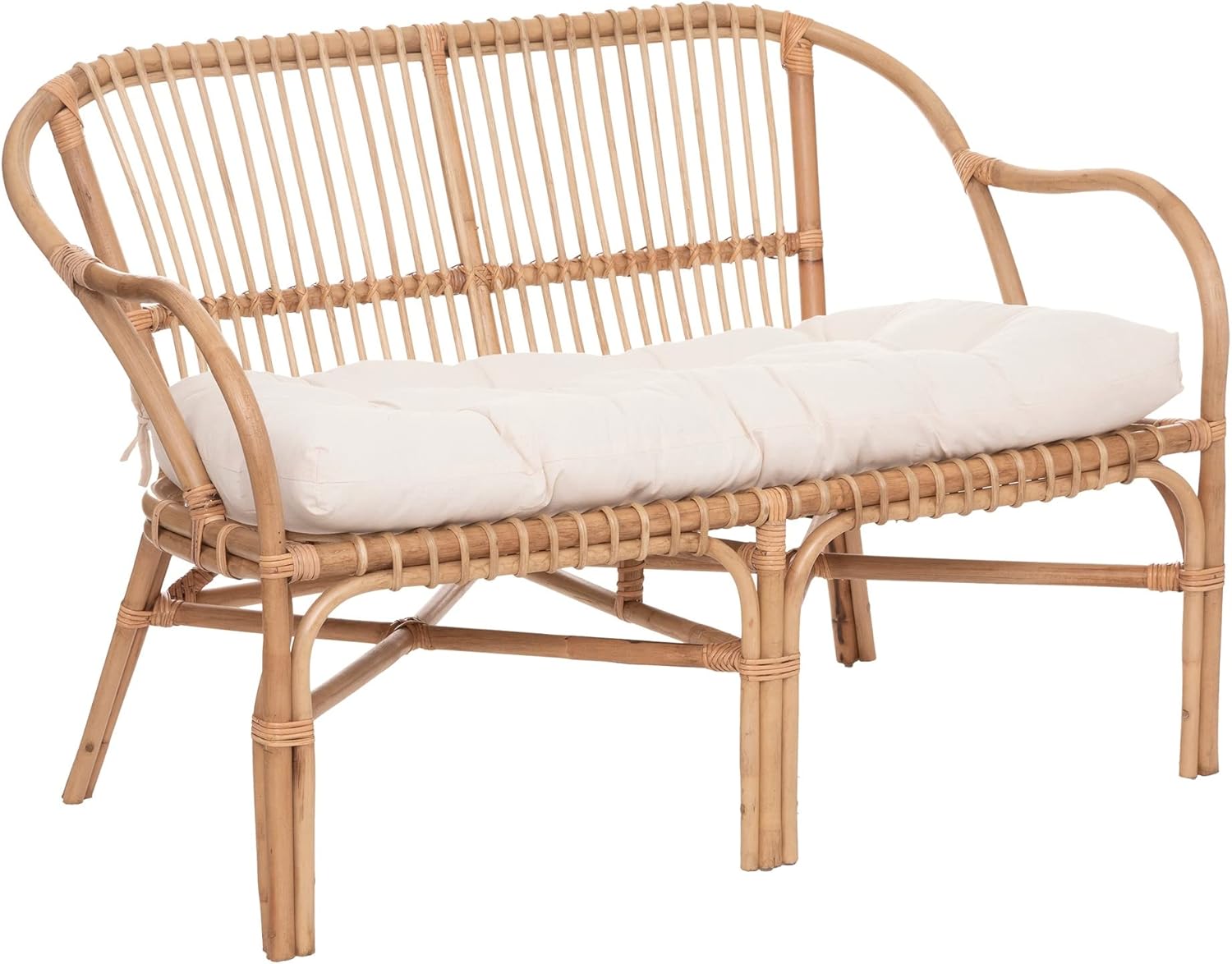 Atmosphera - Banquette 2 Places Neta - rotin et Coton