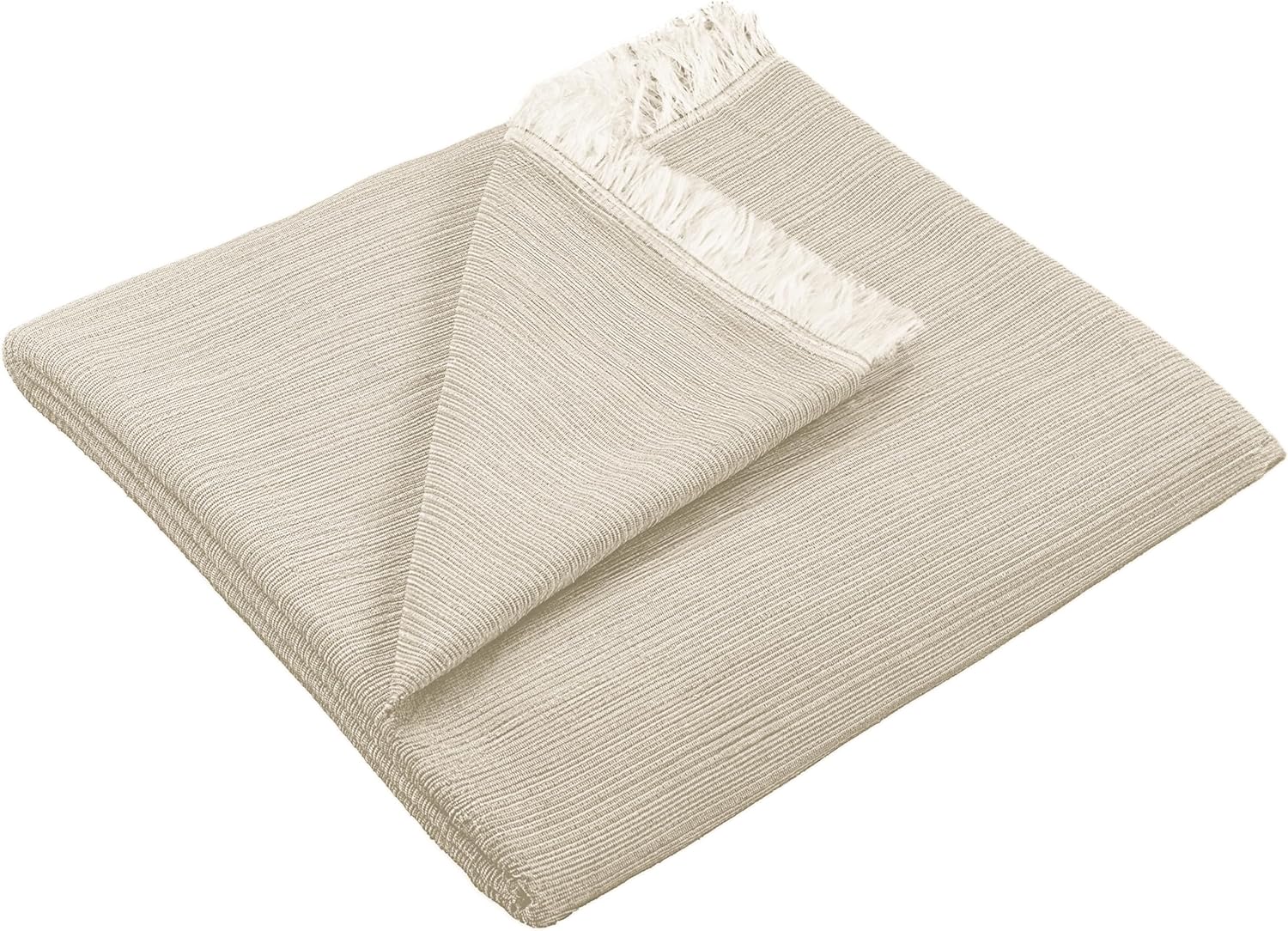 MINGCASA Plaid en Coton Four Seasons - Couvre-lit Multifonction pour Canapé, Couverture de Lit, Écharpe, Housse de Canapé (Camel, 230 x 290 cm)