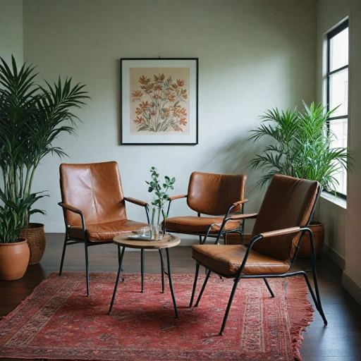 L'élégance intemporelle des chaises en métal et cuir