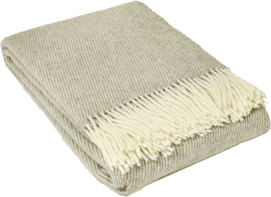 Couverture en Laine 140x200 cm, 100% Pur Produit de Moutons Néo-Zélandais, Plaid en Laine Doux pour Lit et Canapé, Jeté de Lit Élégant avec Franges – Nostra ZELANDIA Couverture Grande Taille