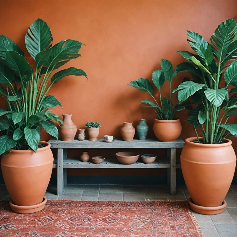 L'art des pots en terre cuite dans le design mobilier
