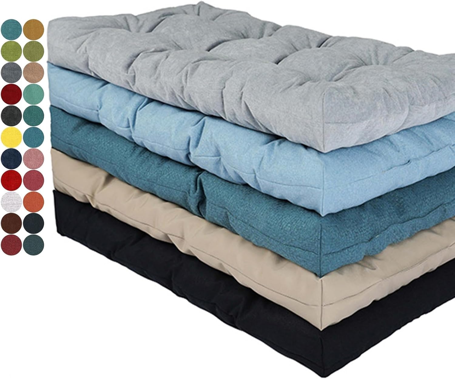 Coussin de Banc de Meubles D'extérieur Personnalisé, Coussin de Siège de Fenêtre D'intérieur avec Fond Antidérapant, Imperméables Coussins de Meubles de Jardin, pour Baie Vitrée/Canapé/Terrasse