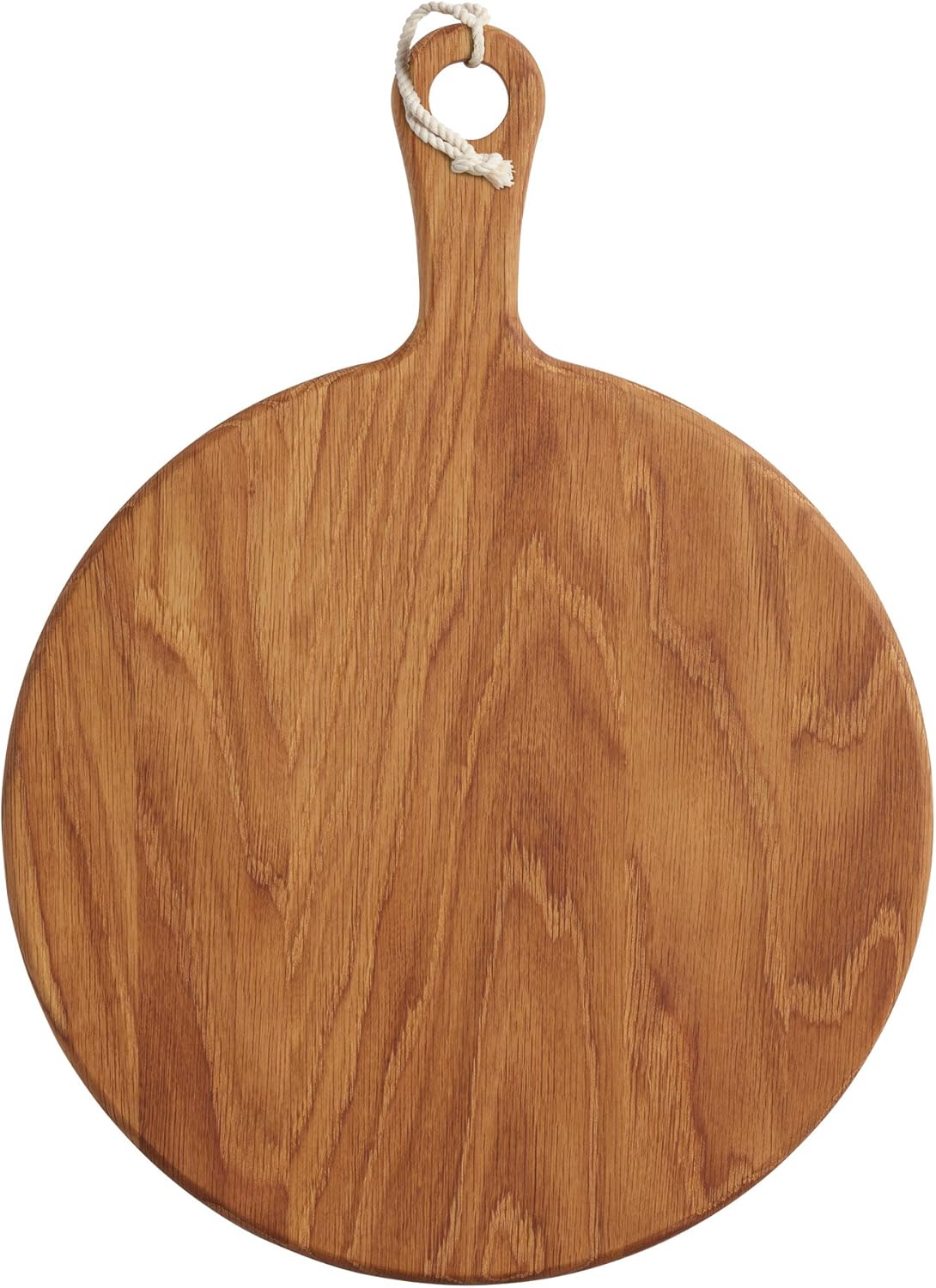 Plateau de service gastronomique MasterClass, planche de service ronde en chêne, 30 x 40,5 x 1,5 cm, 1 pièce