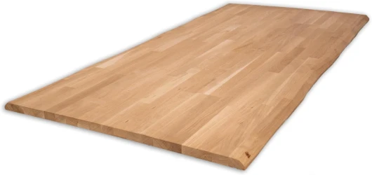 LUMBERLAND Plateau de Table en chêne Massif (80 x 140 cm, chêne, Naturel)