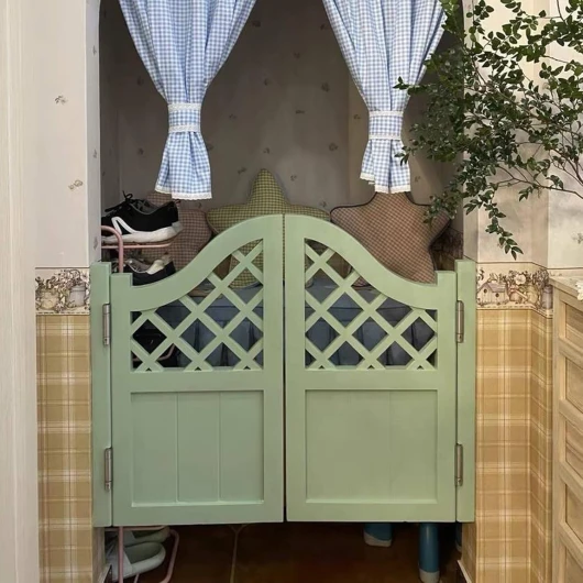 Generisch Portes de salon en bois massif avec crochets pour une utilisation intérieure - Idéal pour les chambres, les cuisines, les couloirs, les cafés et les salons