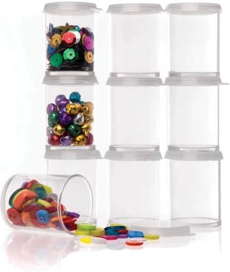 Pots de rangement (lot de 10), solution de rangement, loisirs créatifs pour enfants
