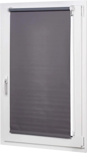 Store enrouleur occultant avec revêtement de couleur assortie, 56 x 150 cm, Gris foncé