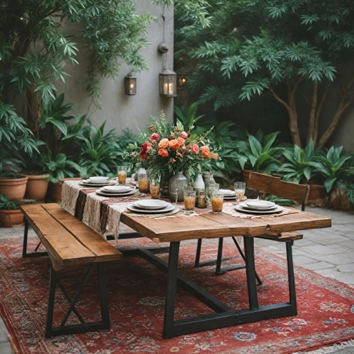 L'élégance intemporelle des tables en métal et bois