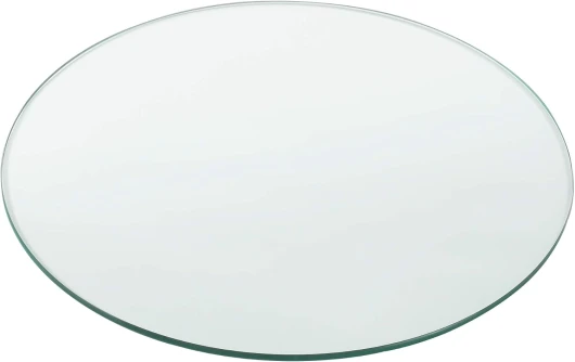 [neu.haus] Plateau de Table Bureau Chevet Table de Jardin en Verre Trempé ESG Transparent Bords Polis Meuble DIY Épaisseur 8 mm Diamètre Ø 30 cm