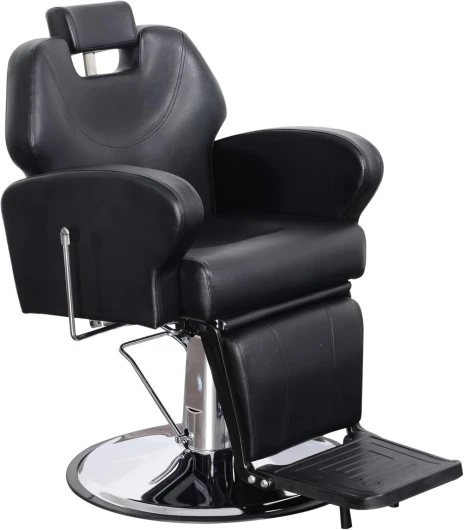 Fauteuil de Coiffure Chaise d'opération Salon de Coiffure Noir Similicuir 8907BK