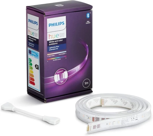 White & Color Ambiance, extension ruban LED couleur 1m, V4, fonctionne avec Alexa, Google Assistant et Apple Homekit