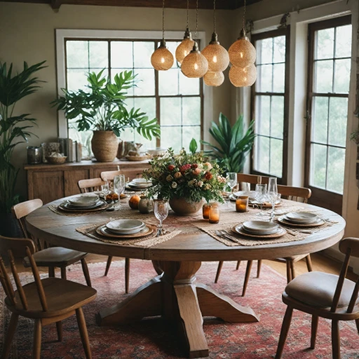 Choisir une table ronde pour accueillir 10 personnes