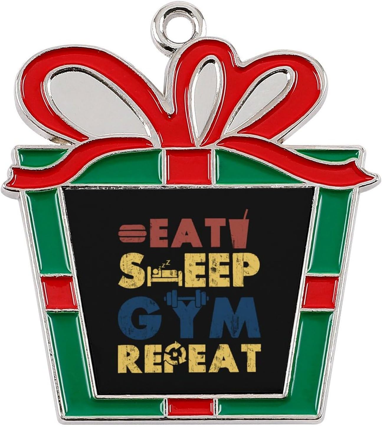 Décorations de Noël pour Manger, Dormir, Gym, Ornements pour Sapin de Noël, Pendentif décoratif de Noël, trapèze