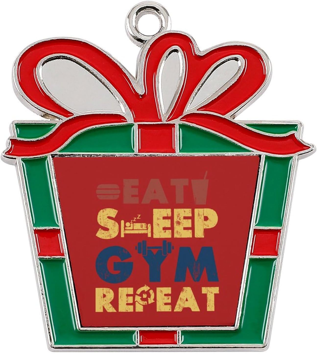 Décorations de Noël pour Manger, Dormir, Gym, Ornements pour Sapin de Noël, Pendentif décoratif de Noël, trapèze