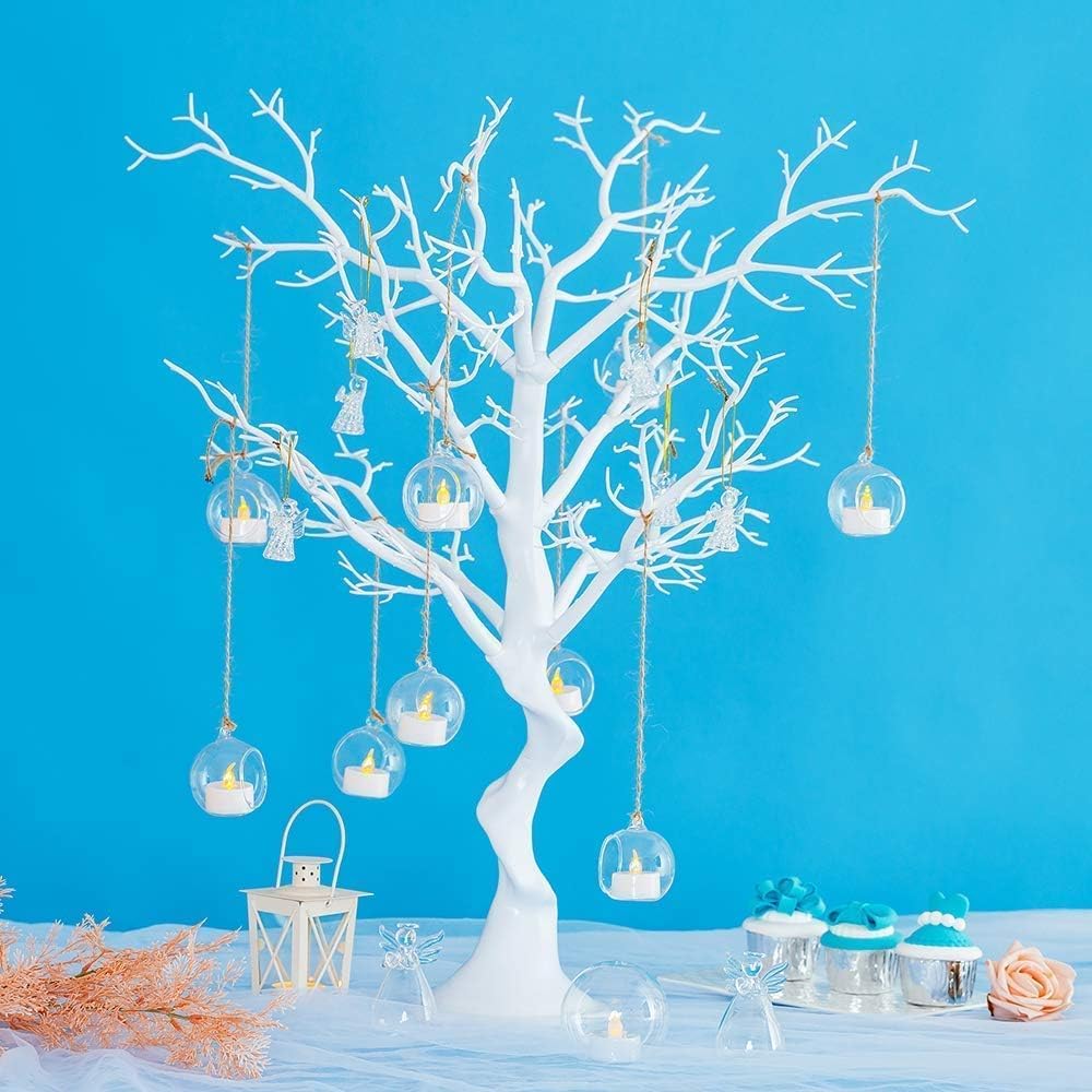 Artificiel Arbre Sapin Blanc: 75cm Decoration Mariage Noel Table Exterieur Noël Halloween Maison Cadeau Centre Interieur Arbres Faux