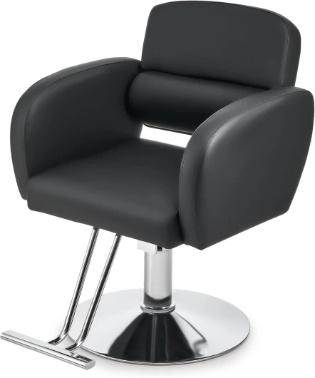 CO-Z Fauteuil de Coiffure Professionnel Pompe Hydraulique Hauteur Réglable 15CM pour Salon de Coiffure Spa Boutique de Tatouage pour Coiffeurs Esthéticiens Salons de Coiffure Spa de Beauté, Noir