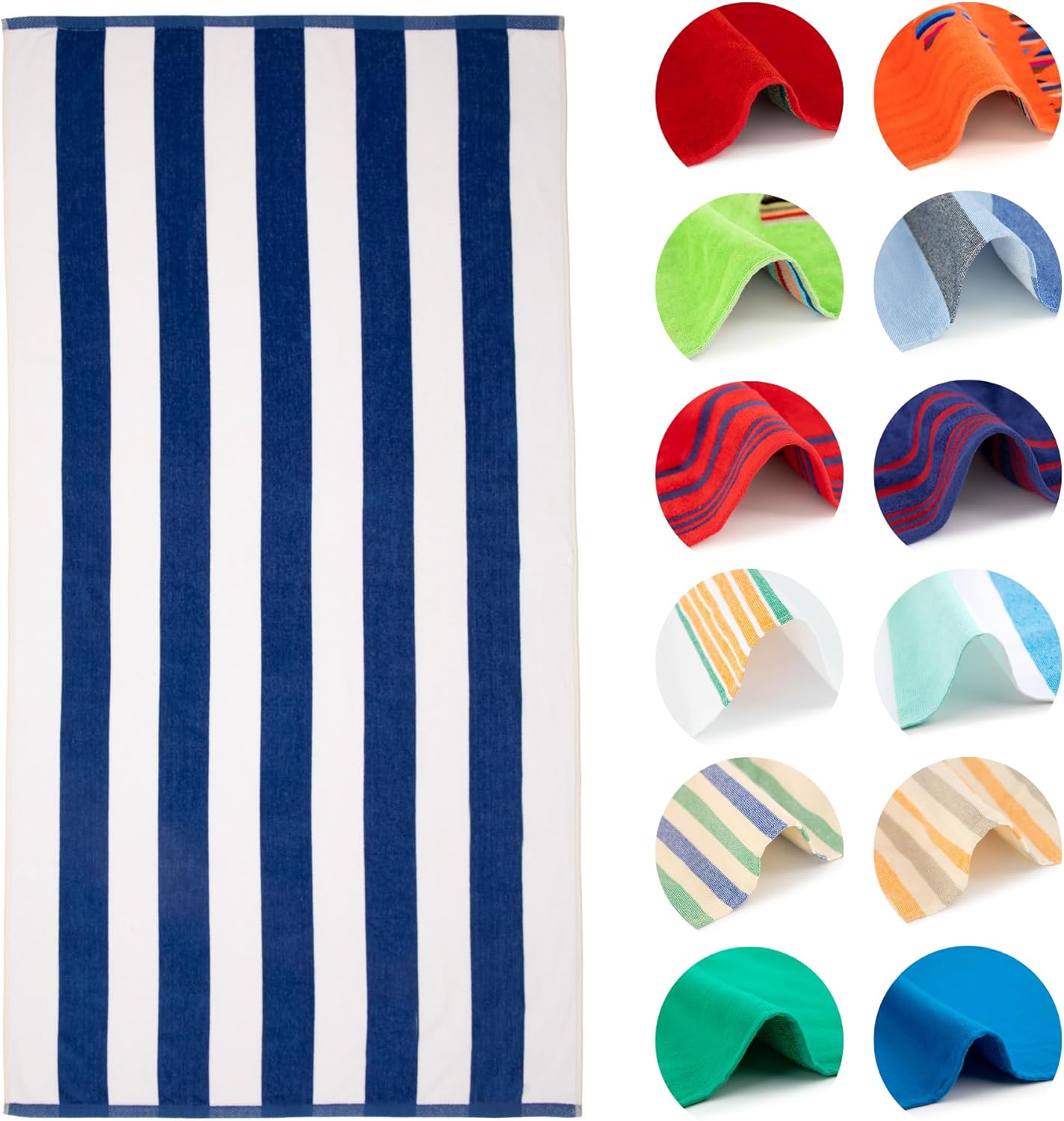 Serviette de Plage Zadar 2 90x170 cm – 100% Coton – Douce, Absorbante et à Séchage Rapide – Fabriquée au Portugal – Design Premium pour Plage et Piscine Serviette Zadar 2 Serviette