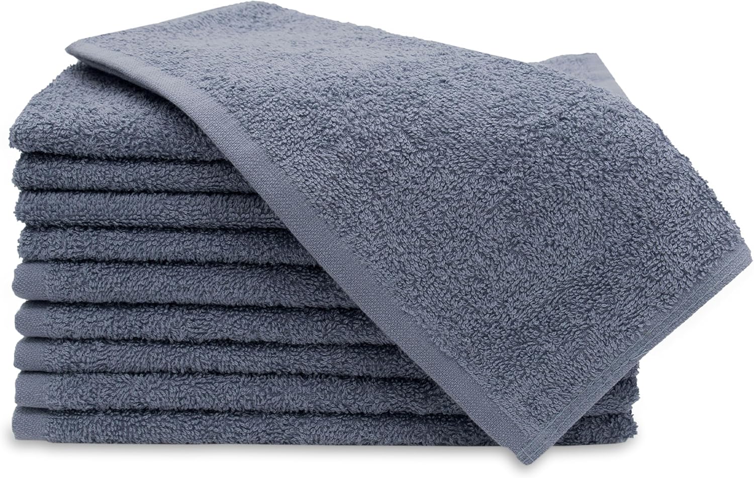 Set de 10 Serviettes pour invités, 30x50 cm, Coton, Gris 30 x 50 cm Gris