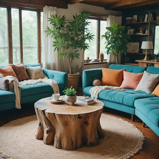 L'élégance naturelle des tables basses en souche d'arbre