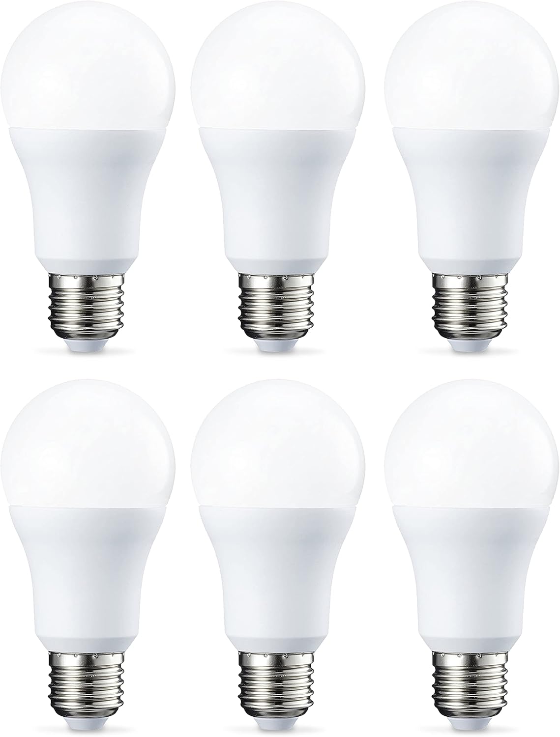 Lot de 6 ampoules LED Culot Edison à vis E27 10 W (équivalent 75 W) Blanc froid Intensité non variable 6 Unité (Lot de 1) 75W Blanc Froid
