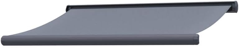 CONCEPT USINE - Store Banne LED Motorisé - 3 x 2,5 m - CETO Gris - Toile Polyester Hydrofuge et Waterproof - Structure Aluminium - Coffre Intégral - avec Télécommande + 2 Fixations Murales 3 x 2,5 m Gris