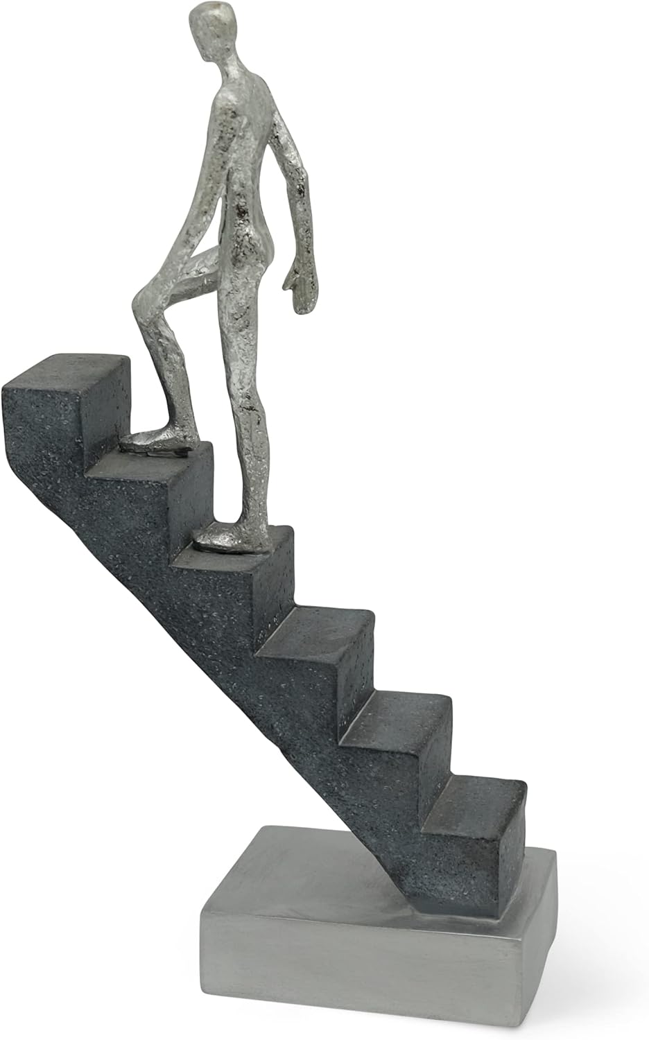 Figurine décorative « Monter en Haut » – Sculpture en marbre de 29 cm de Haut comme Motivation – Statue décorative Moderne comme Statue pour Le Salon, Le Bureau & la Salle d'étude