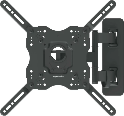 Support mural pivotant et inclinable pour TV, moniteur plat et incurvé de 66-140 cm jusqu'à 36 kg/max - VESA 400 x 400 mm, Noir Noir 66-140 cm