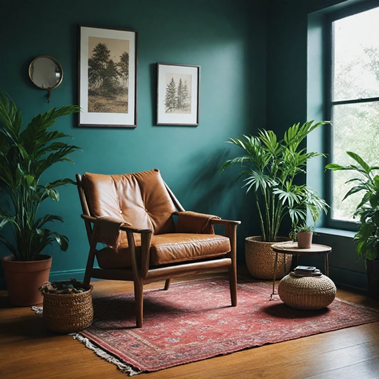 L'élégance intemporelle du fauteuil en bois et cuir