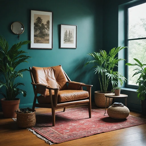 L'élégance intemporelle du fauteuil en bois et cuir