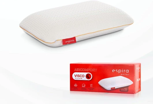 Espira Aircomfort Oreiller Ergonomique Cervical 40x60 5X Plus Respirant - Oreiller Rafraichissant, Oreiller Memoire Forme & Coussin Cervicales Douloureuses - Coussin memoire Forme