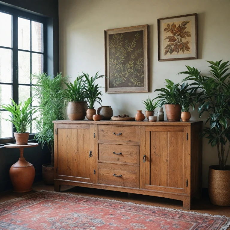 L'élégance du buffet en bois recyclé